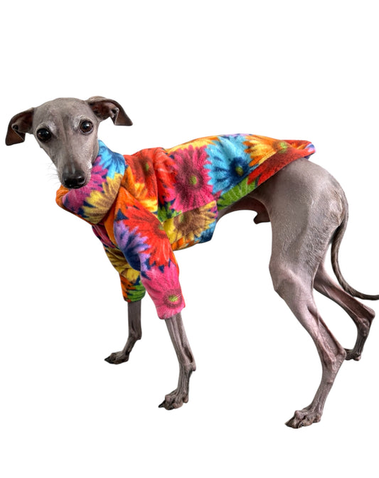 Fleece Jumper - Bright Flowers