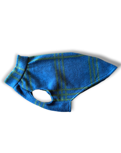 Fleece Vest - Blue & Green Plaid