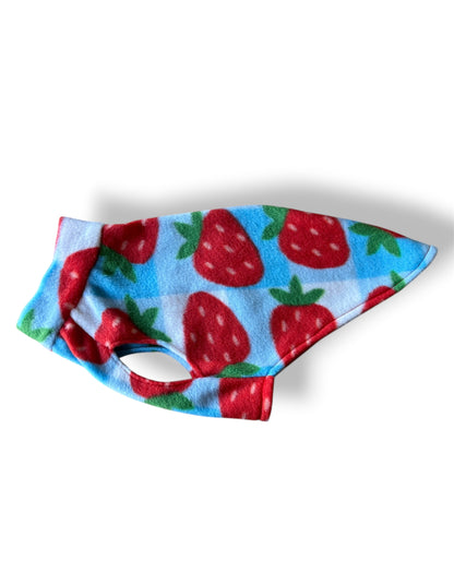 Fleece Vest - Strawberry Picnic