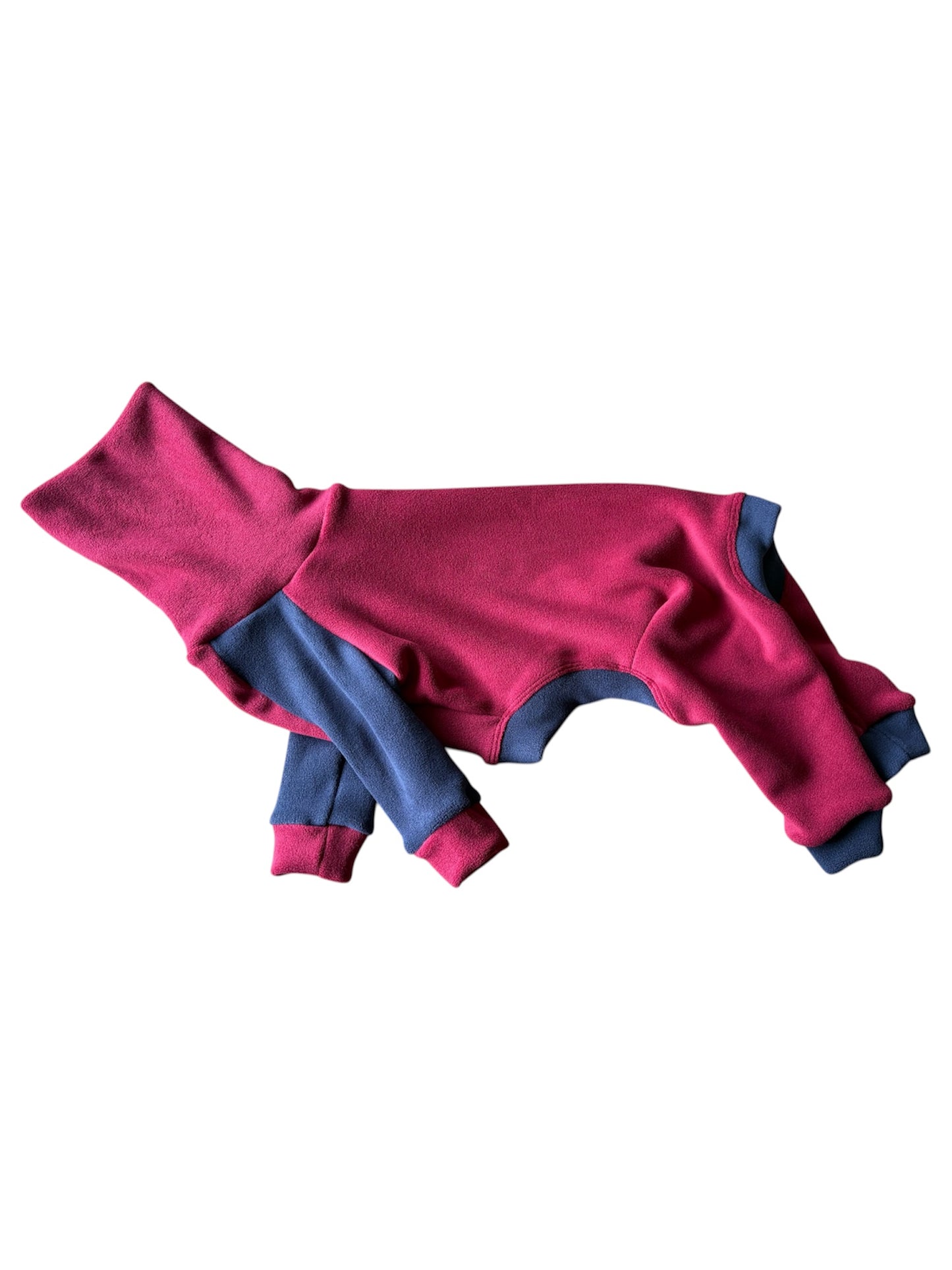 Ultra-Stretch Fleece Suit - Red & Blue
