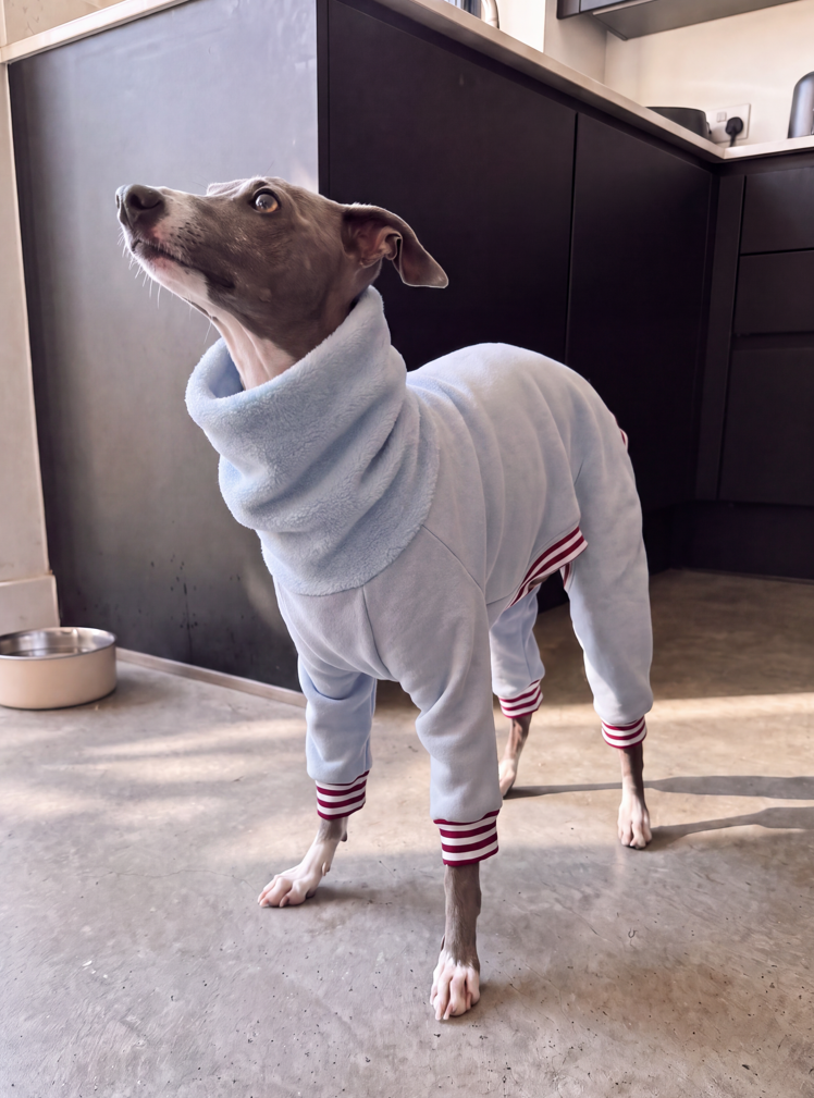 Fleece Lined Sweatshirt Suit - Baby Blue