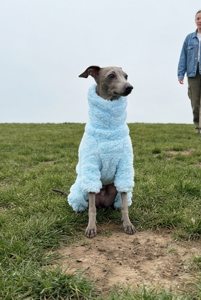 Cuddle Fur Fleece Suit - Baby Blue