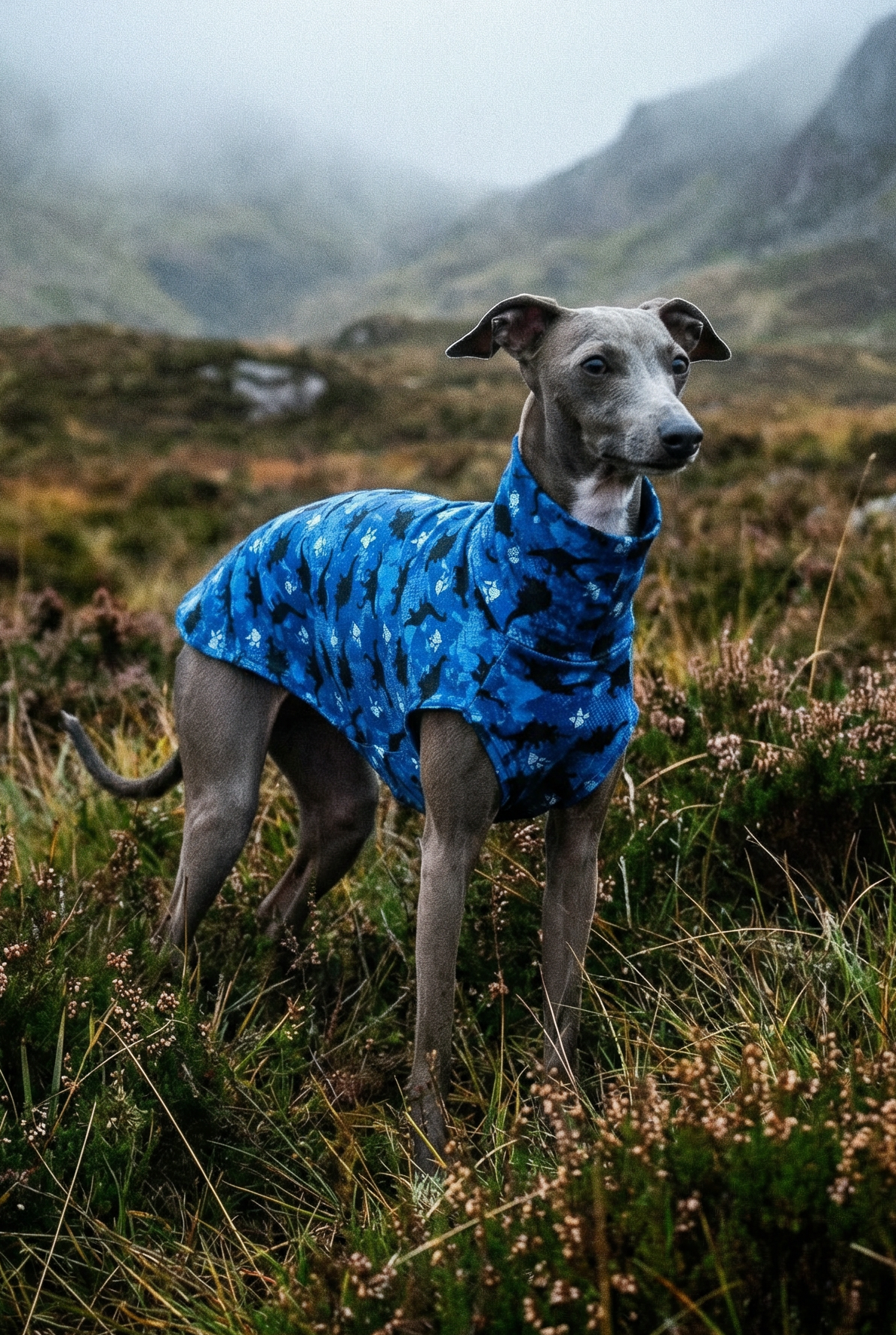 Jersey Puppy Vest - 3D Pansies