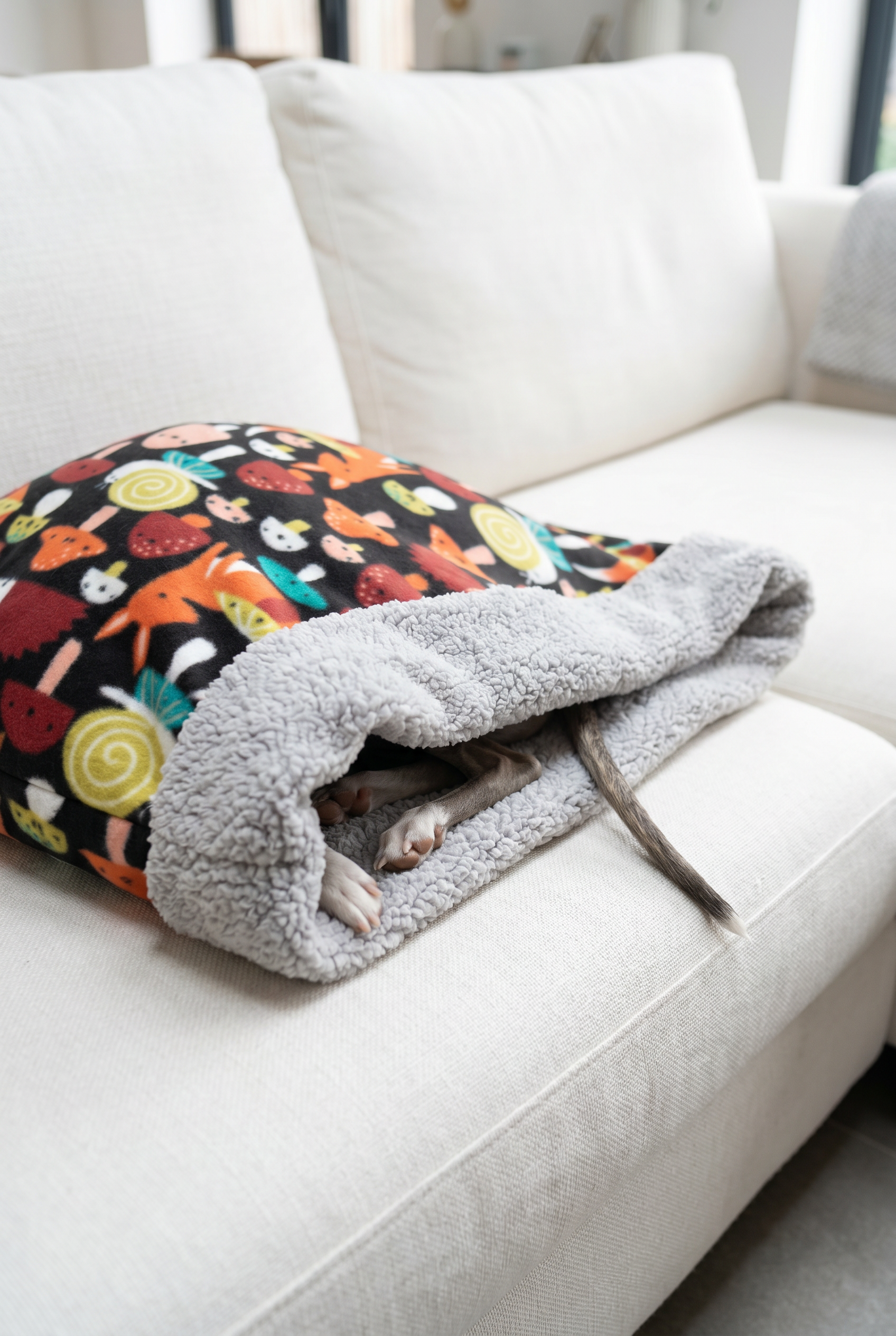 whippet italian greyhound snuggle sack cave bed blanket for dogs