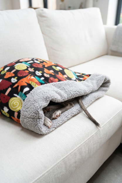 whippet italian greyhound snuggle sack cave bed blanket for dogs