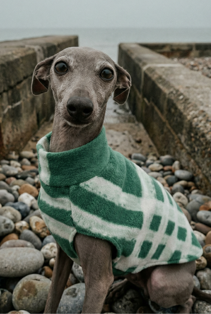 Fleece Vest - Green Check
