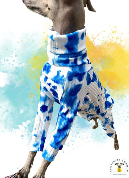 Blue Tie-Dye Water Resistant Jersey