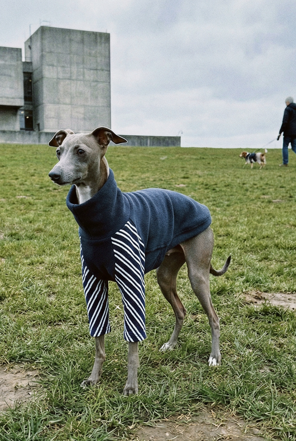 Ultra-Stretch Fleece Jumper - Black Stripe