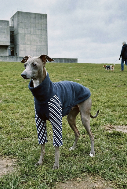 Ultra-Stretch Fleece Jumper - Black Stripe