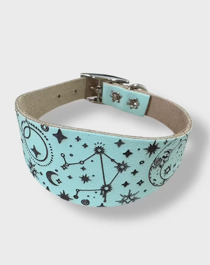 Leather Collar - Constellations