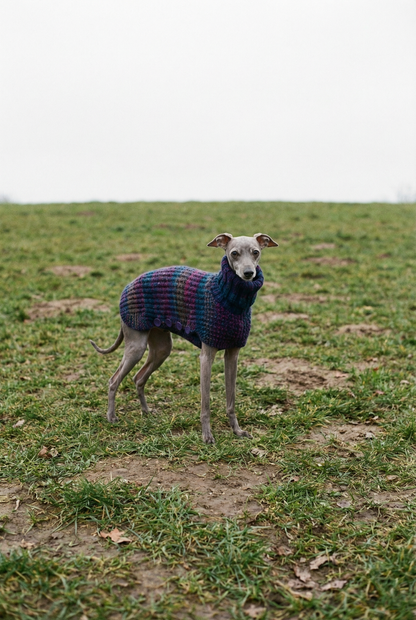Knitted Coat - Button Up - Purple Haze