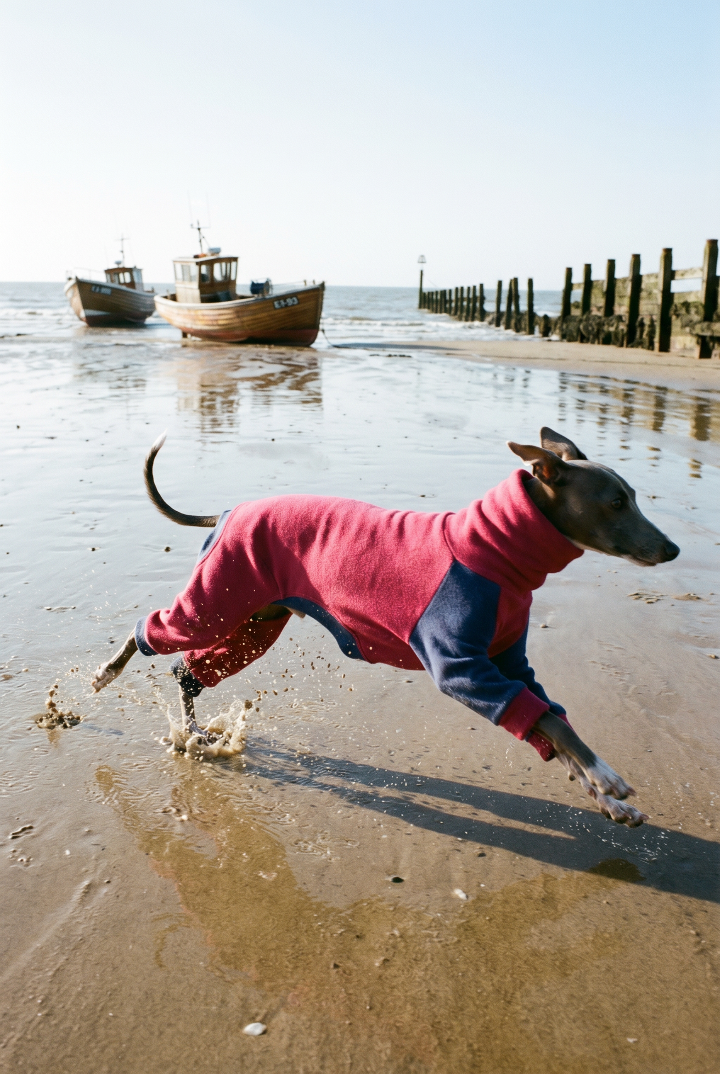 Our collection of Italian greyhound coats. Although designed specifically for Italian greyhound, any of these coats also make a perfect whippet puppy coat due to their size and shape being that of a small whippet.

In this section you will find warm winter Italian greyhound coats with fleece lining and the lightweight, summer Italian greyhound coats that are lined with a cool mesh. 

We have recently added fleece jumpers / pyjamas and Italian greyhound onesies, made from super soft fleece in unique designs.