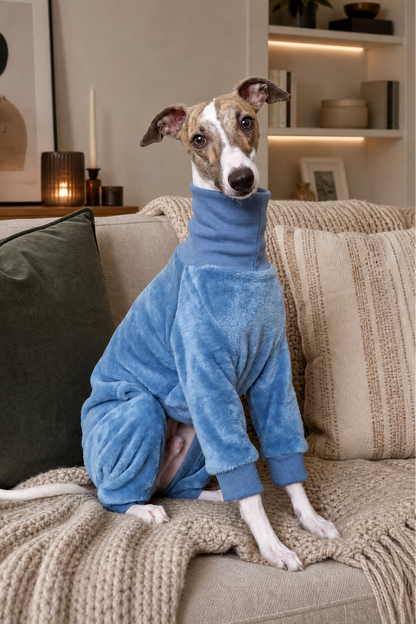 Fleece Lined Sweatshirt Suit - Steel Blue
